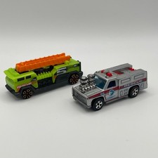 Hot Wheels HW Rescue 5 Alarm Fire Engine Ladder & Emergency Rescue Truck 1h