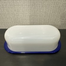 Tupperware Impressions Small Butter Dish Peacock Base Hold 1 Stick Butter New