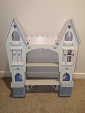 Wooden Lilac Purple Fairy Princess Castle Childrens Wall Shelf Shelves Shelving