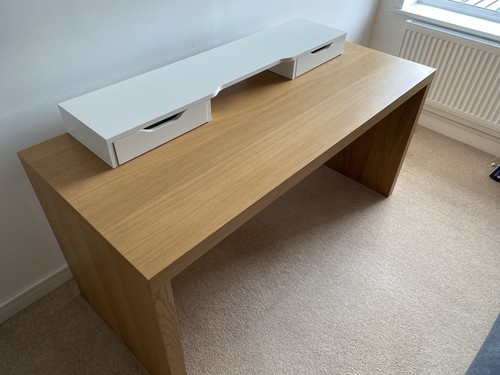 Ikea malm oak desk - malm,