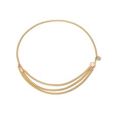 Women Metal Chain Waistband