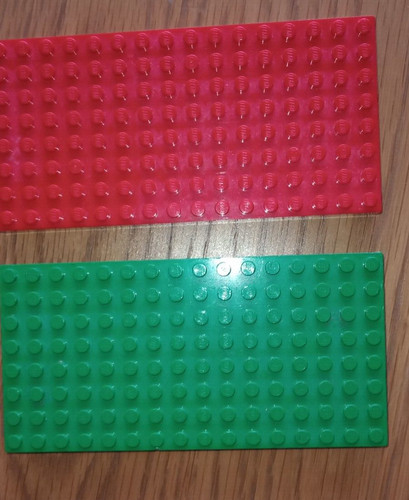 Vintage lego thick 1 red - x,