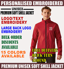Personalised Embroidered Logo Ralawise SN130 Unisex Premium Soft Shell Jacket