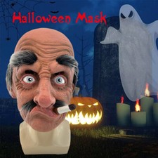 Old Man Bald Head Mask Latex