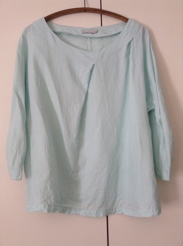 Nature pale blue linen 42 - nature,