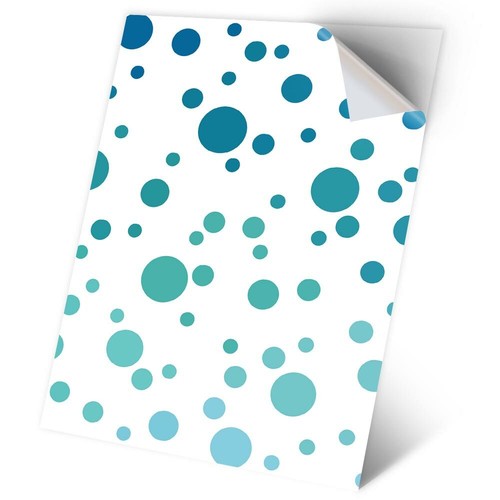 Vinyl sticker blue - x,