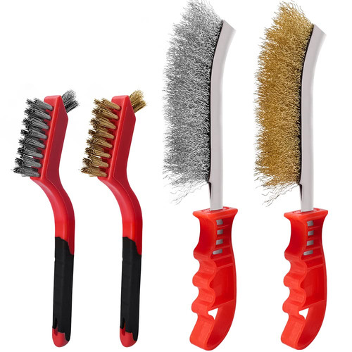 Hand wire brush set pcs - hand, 4