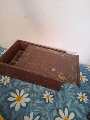 Vintage slide lid - vintage, wooden