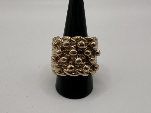 9ct gold silver - 9ct, keeper