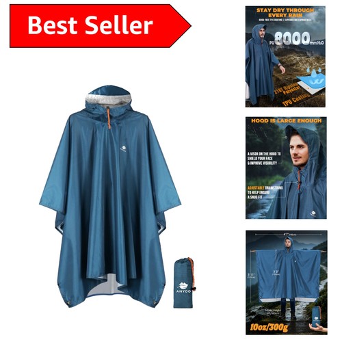 Unisex waterproof poncho coat - waterproof,
