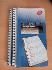 Pukka Pad Duplicate Receipt Book NCR No Carbon 200 Sets. Please see pictures.