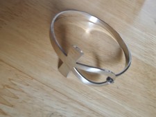 Ankh Silver Tone Bangle