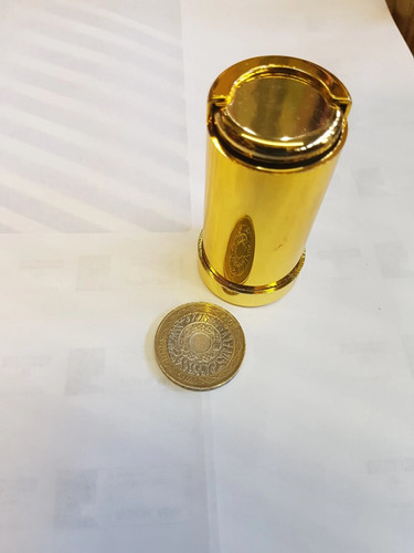 One pound coin holder leather - holder,