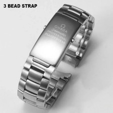22mm watch band Bracelet For Omega seamaster planet ocean curved lugs heavy.
