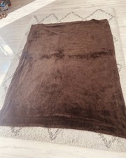 Sofa throw & Bed Brown Fur Suede, 180x140cm