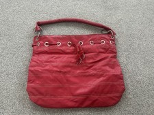 New Ladys Red Faux Leather Bag