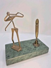 Vintage Brass Golfer Desk John