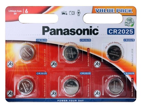 Panasonic cr2025 lithium - panasonic, 3v