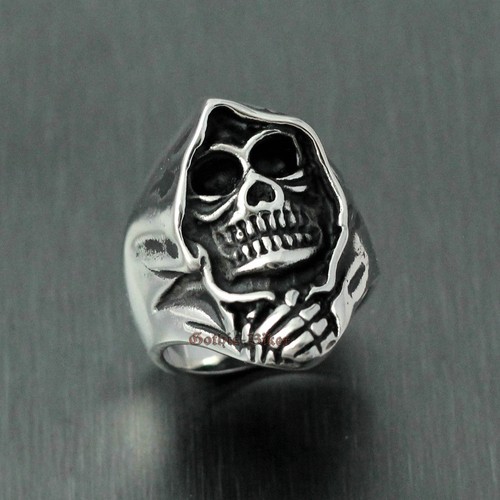 Men biker retro skull angel - men's,