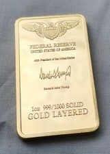 Fort Knox Gold Bar Donald Trump Man US President United States of America C Old