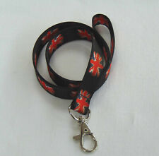 Mini Union Jack neck strap lanyard for ID/keys - 15mm - hand made in UK