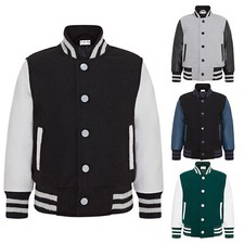 Kids Wool Varsity Bomber