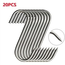 20pcs stainless steel hooks - stainless, s