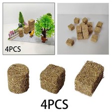 4Pcs Mini Hay Bales Miniature
