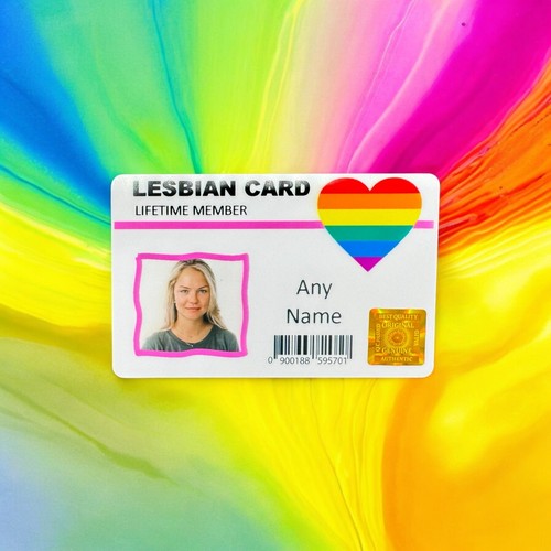 Personalised lesbian card - lesbian,