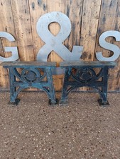 Pair Small Antique Cast Iron
