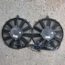 Twin Spal 10” engine radiator cooling Fans 12v race rally track car