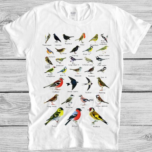 Garden birds shirt british - garden,