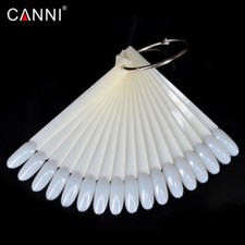 50 Pcs Nail Tips Practice Colour Chart Display For UV/LED Gel Polish With Ring