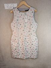 Sugarhill Boutique Dress Lydia Cherry UK 16 L Wedding Stone Grey Pink BNWT New