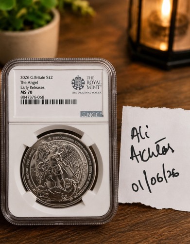 Angel silver ngc ms70 - oz,
