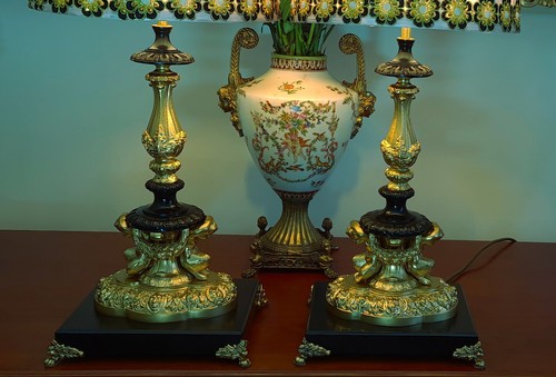 Antique empire regency lamp - antique, empire/regency