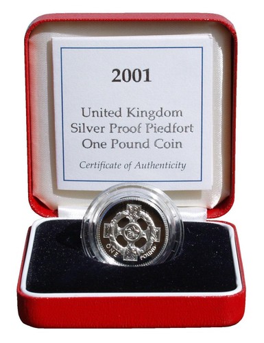 2001 one pound silver proof - uk,