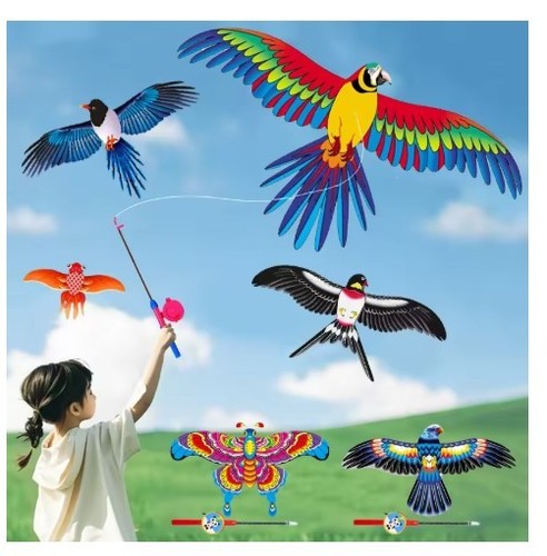 Kids cartoon eagle - cartoon, kite