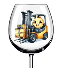 12x Colourful Forklift Truck