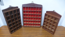 3 x Vintage Wooden Display
