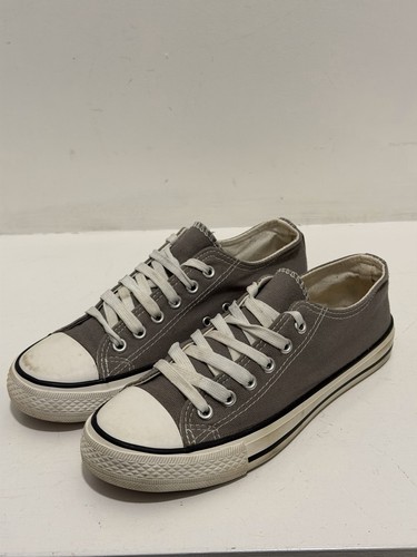 Grey canvas low top - grey,