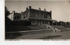 VINTAGE REAL PHOTOGRAPHIC POSTCARD.ST UNY`S HOTEL.ST IVES.CORNWALL.