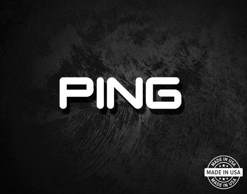 Ping golf decal vinyl die - golf, decal,