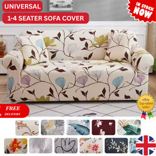 1 2 3 4Seater Sofa Cover Elastic Settee Stretch Slipcover Couch Floral Protector