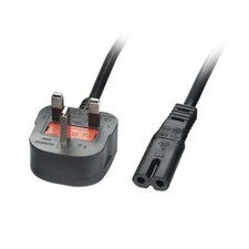 2 Pin Power Cable Lead UK Charger Laptop Monitor Screen TFT LCD Figure 8 Mains