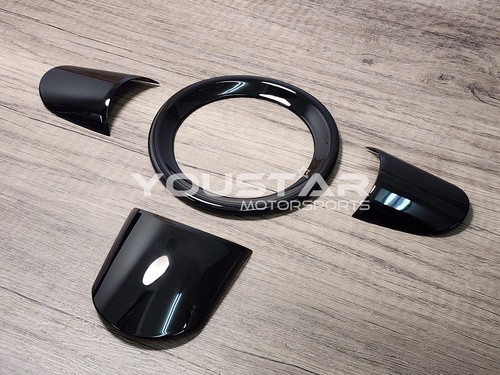Stock set gloss black - stock, x4