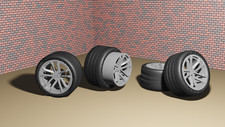 1/24 Camaro Wheels set Tires