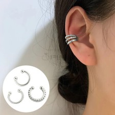 3Pcs Sterling Silver Ear Cuff