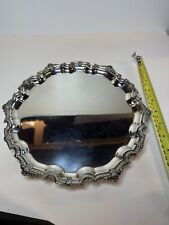 victorian silver plated salver