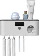 UV Toothbrush Sanitizer - Toothbrush Holders Wall Mounted Electric Toothbrush Ho